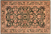 handmade Traditional Kafkaz Green Rust Hand Knotted RECTANGLE 100% WOOL area rug 6x9