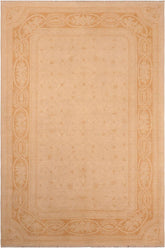 handmade Transitional Kafkaz Tan Rust Hand Knotted RECTANGLE 100% WOOL area rug 6 x 9