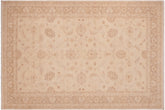 handmade Traditional Kafkaz Tan Brown Hand Knotted RECTANGLE 100% WOOL area rug 6x9