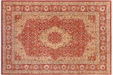 handmade Traditional Design Rust Rust Hand Knotted RECTANGLE 100% WOOL area rug 6' x 9'