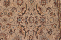 handmade Transitional Lahore Lt. Gray Lt. Green Hand Knotted RECTANGLE 100% WOOL area rug 6' x 9'