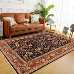 handmade Traditional Kafkaz Blue Brown Hand Knotted RECTANGLE 100% WOOL area rug 10 x 14