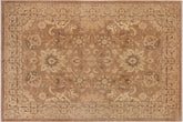 handmade Traditional Kafkaz Brown Tan Hand Knotted RECTANGLE 100% WOOL area rug 10x14