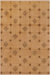 handmade Modern Gabbeh Tan Brown Hand Knotted RECTANGLE 100% WOOL area rug 9 x 12