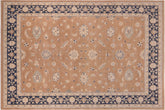 Bohemian Ziegler Soraya Brown/Blue Hand Knotted Wool Rug - 10'0'' x 13'10''