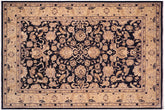 handmade Traditional Kafkaz Blue Lt. Gold Hand Knotted RECTANGLE 100% WOOL area rug 10x14