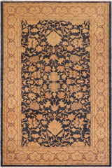 handmade Traditional Kafkaz Blue Tan Hand Knotted RECTANGLE 100% WOOL area rug 10 x 14