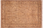 handmade Transitional Taupe Brown Hand Knotted RECTANGLE 100% WOOL area rug 6x10