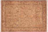 handmade Transitional Taupe Brown Hand Knotted RECTANGLE 100% WOOL area rug 6x10