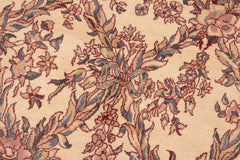 handmade Transitional Criscross Ivory Pink Hand Knotted RECTANGLE 100% WOOL area rug 6x9