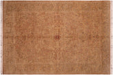 handmade Traditional Kasbeen Taupe Green Hand Knotted RECTANGLE 100% WOOL area rug 6x10