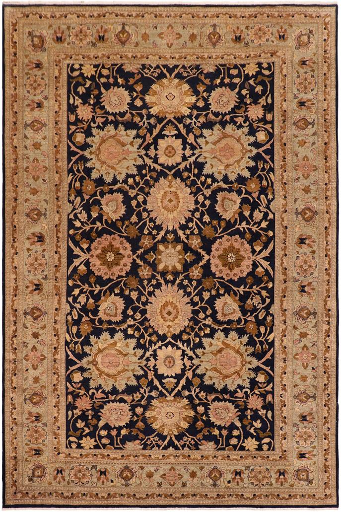 handmade Traditional Kafkaz Blue Green Hand Knotted RECTANGLE 100% WOOL area rug 10 x 13