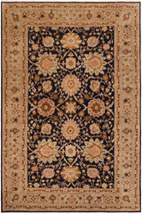 handmade Traditional Kafkaz Blue Green Hand Knotted RECTANGLE 100% WOOL area rug 10 x 13