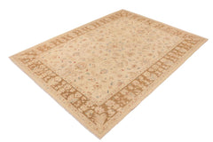 handmade Traditional Kafkaz Beige Brown Hand Knotted RECTANGLE 100% WOOL area rug 10 x 14