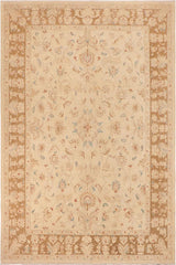 handmade Traditional Kafkaz Beige Brown Hand Knotted RECTANGLE 100% WOOL area rug 10 x 14