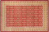 handmade Transitional Kafkaz Red Green Hand Knotted RECTANGLE 100% WOOL area rug 10' x 14'