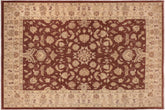 handmade Traditional Kafkaz Brown Tan Hand Knotted RECTANGLE 100% WOOL area rug 10x14