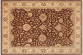 handmade Traditional Kafkaz Brown Beige Hand Knotted RECTANGLE 100% WOOL area rug 9x11
