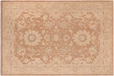 handmade Traditional Kafkaz Brown Tan Hand Knotted RECTANGLE 100% WOOL area rug 10x14