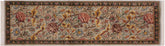 handmade Traditional Kamal Gray Black Hand Knotted RUNNER 100% WOOL area rug 3' x 8'