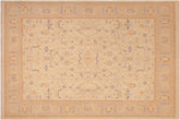 handmade Traditional Kafkaz Beige Lt. Gray Hand Knotted RECTANGLE 100% WOOL area rug 8x10