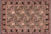 handmade Transitional Basarabian Black Black Hand Knotted RECTANGLE 100% WOOL area rug 9x12