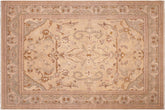 Chic Ziegler Lovetta Tan/Green Hand Knotted Wool Rug - 8'0'' x 10'2''