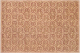 handmade Modern Kafkaz Brown Tan Hand Knotted RECTANGLE 100% WOOL area rug 8' x 10'