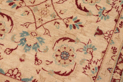 handmade Transitional Kafkaz Beige Green Hand Knotted RECTANGLE 100% WOOL area rug 8 x 10