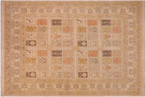 handmade Transitional Design Lt. Gray Lt. Gray Hand Knotted RECTANGLE 100% WOOL area rug 8' x 10'