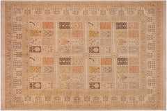 handmade Transitional Design Lt. Gray Lt. Gray Hand Knotted RECTANGLE 100% WOOL area rug 8' x 10'