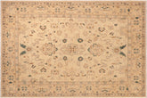 handmade Traditional Kafkaz Tan Green Hand Knotted RECTANGLE 100% WOOL area rug 8x10