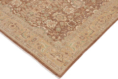 handmade Transitional Kafkaz Lt. Brown Gold Hand Knotted RECTANGLE 100% WOOL area rug 9' x 12'