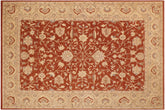 handmade Traditional Kafkaz Rust Beige Hand Knotted RECTANGLE 100% WOOL area rug 9x13