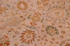 handmade Traditional Taupe Beige Hand Knotted RECTANGLE 100% WOOL area rug 9' x 12'