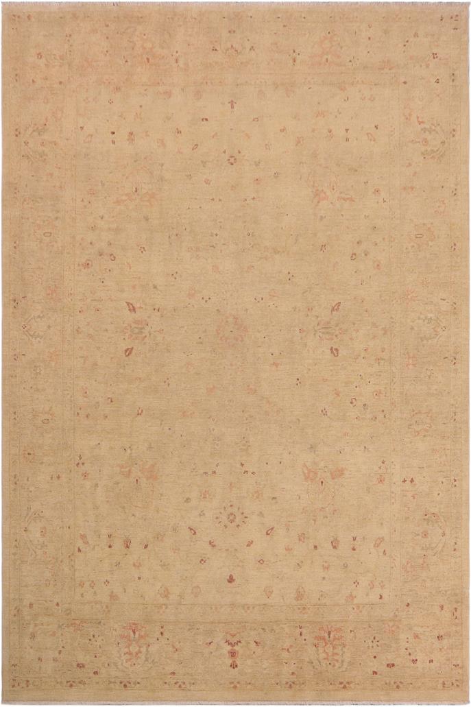 handmade Traditional Kafkaz Beige Tan Hand Knotted RECTANGLE 100% WOOL area rug 9 x 12