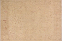 Chic Ziegler Temeka Beige/Tan Hand Knotted Wool Rug - 9'0'' x 11'11''