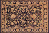 handmade Traditional Kafkaz Blue Green Hand Knotted RECTANGLE 100% WOOL area rug 9x13