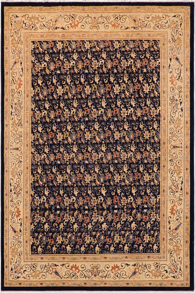 handmade Transitional Kafkaz Blue Beige Hand Knotted RECTANGLE 100% WOOL area rug 9 x 12