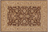 handmade Traditional Kafkaz Brown Tan Hand Knotted RECTANGLE 100% WOOL area rug 9x12
