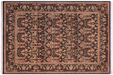 handmade Transitional Internation Black Black Hand Knotted RECTANGLE 100% WOOL area rug 9x12