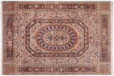 handmade Traditional Persian Lt. Gray Brown Hand Knotted RECTANGLE 100% WOOL area rug 9x12