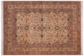 handmade Traditional Lahore Ivory Ivory Hand Knotted RECTANGLE 100% WOOL area rug 9x12