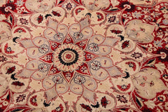 Vintage Persian Lezlie Beige/Red Wool Rug - 9'4'' x 12'5''