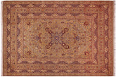 handmade Traditional Lt. Green Lt. Green Hand Knotted RECTANGLE 100% WOOL area rug 9x12