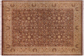 handmade Transitional Regular Brown Tan Hand Knotted RECTANGLE 100% WOOL area rug 9x12