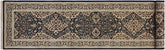 handmade Transitional Design Black Ivory Hand Knotted RUNNER 100% WOOL area rug 3' x 13'