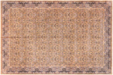 handmade Transitional Darbari Gold Gold Hand Knotted RECTANGLE 100% WOOL area rug 12x18