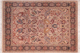 handmade Traditional Tabriz Gray Blue Hand Knotted RECTANGLE 100% WOOL area rug 8x10
