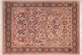 handmade Traditional Tabriz Gray Blue Hand Knotted RECTANGLE 100% WOOL area rug 8x10
